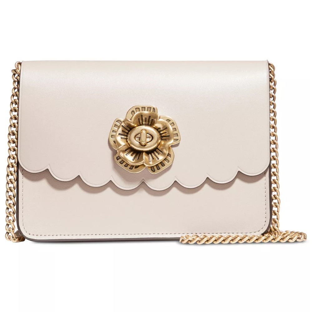 COACH Bowery Mini Crossbody with Tea Rose Turnlock